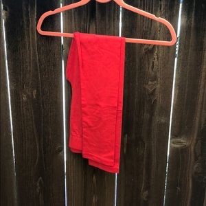 red leggings